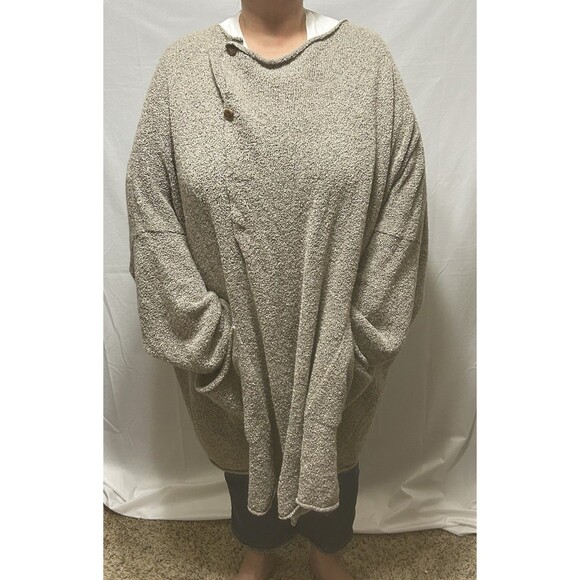 Eskandar Cardigan Sweater‎ Women One Size Brown Oversized Merino Wool Cashmere - Picture 10 of 16